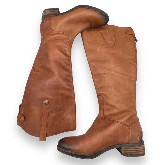Sam Edelman Womens Penny 2 Riding Boots size 6M Whiskey Brown Leather Knee High - Picture 6 of 14